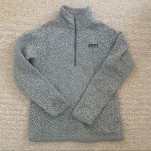 Patagonia 1/4 zip better sweater - size M - birch